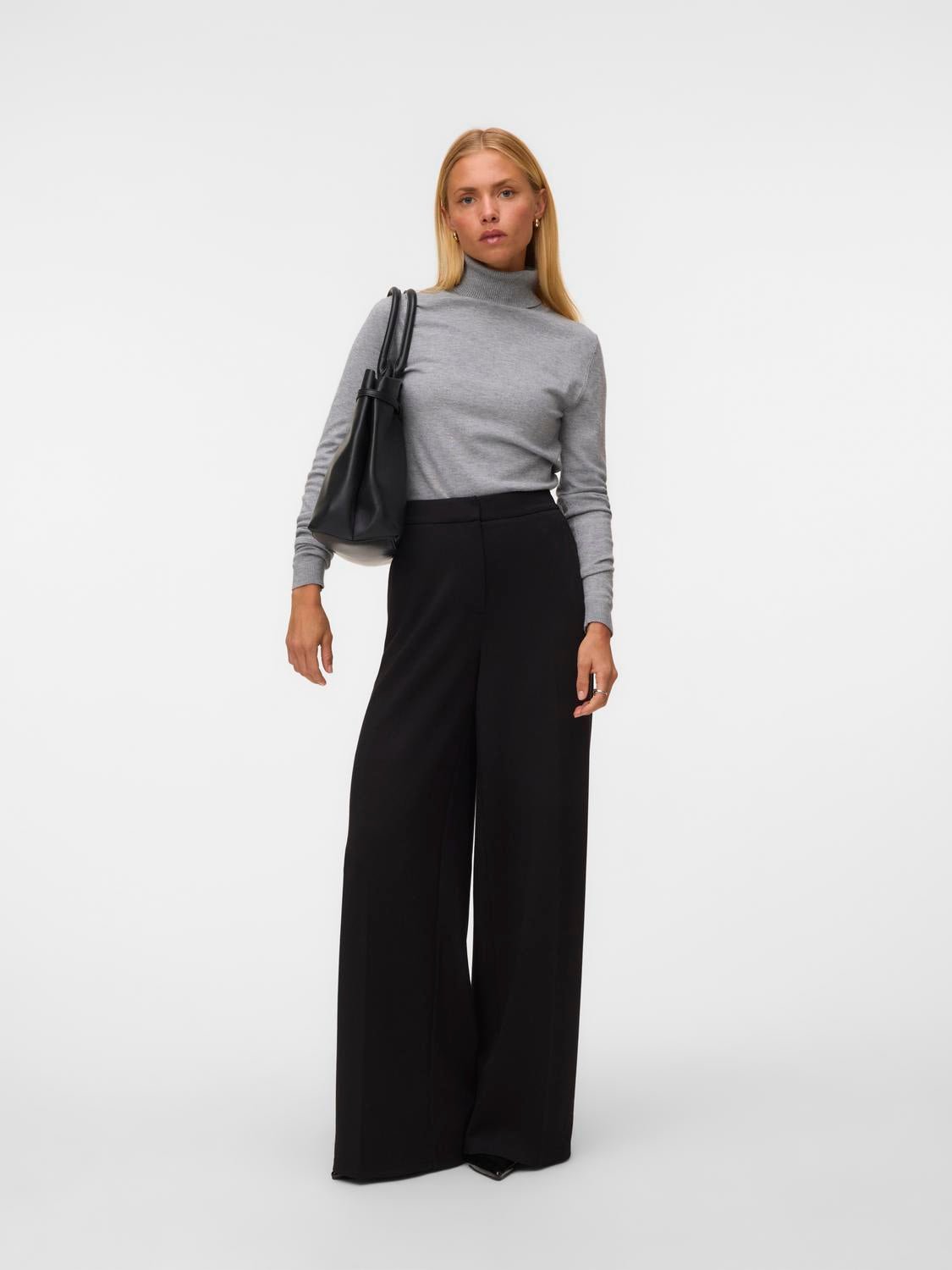 VMBELLIS Trousers - Black - VERO MODA & VILA Bergvik