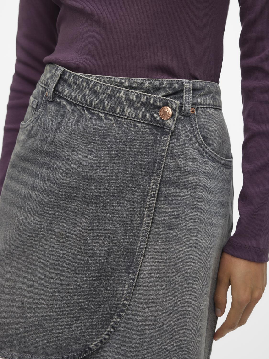 VMBETTY Short Skirt - Medium Grey Denim - VERO MODA & VILA Bergvik