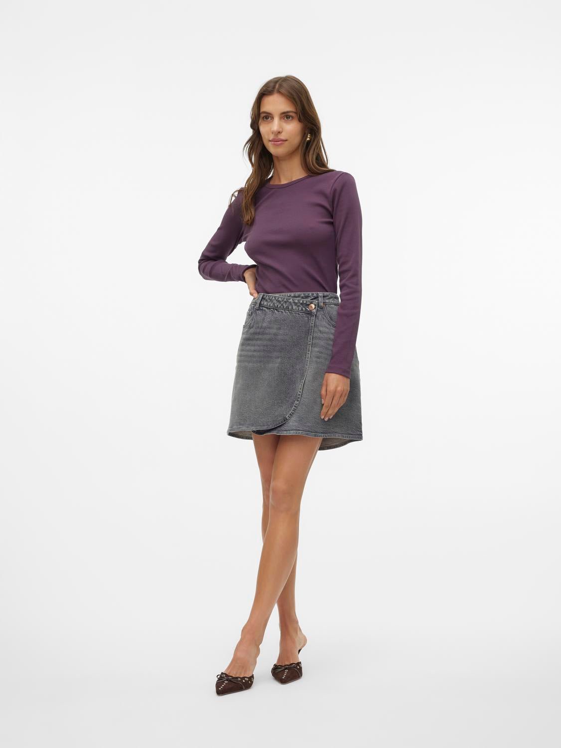 VMBETTY Short Skirt - Medium Grey Denim - VERO MODA & VILA Bergvik