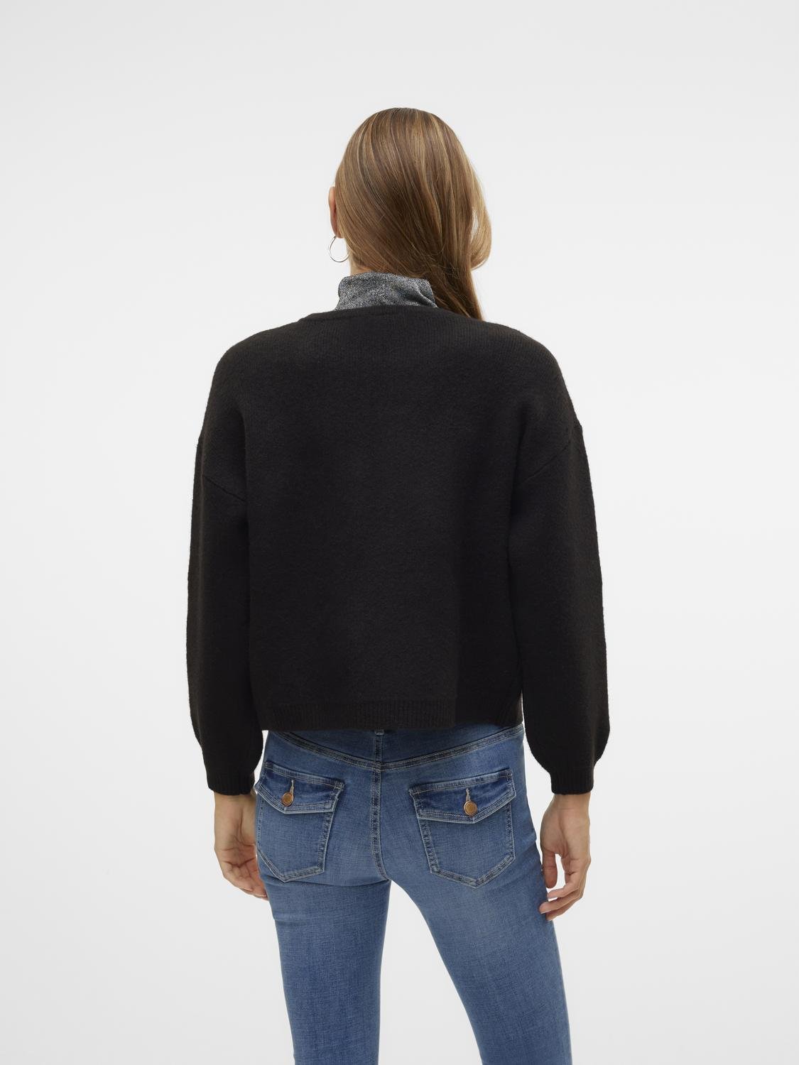 VMBOW Knit Cardigan - Black - VERO MODA & VILA Bergvik