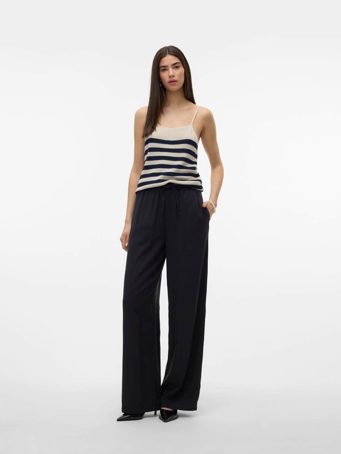 VMBREE Trousers - Black Denim - VERO MODA & VILA Bergvik