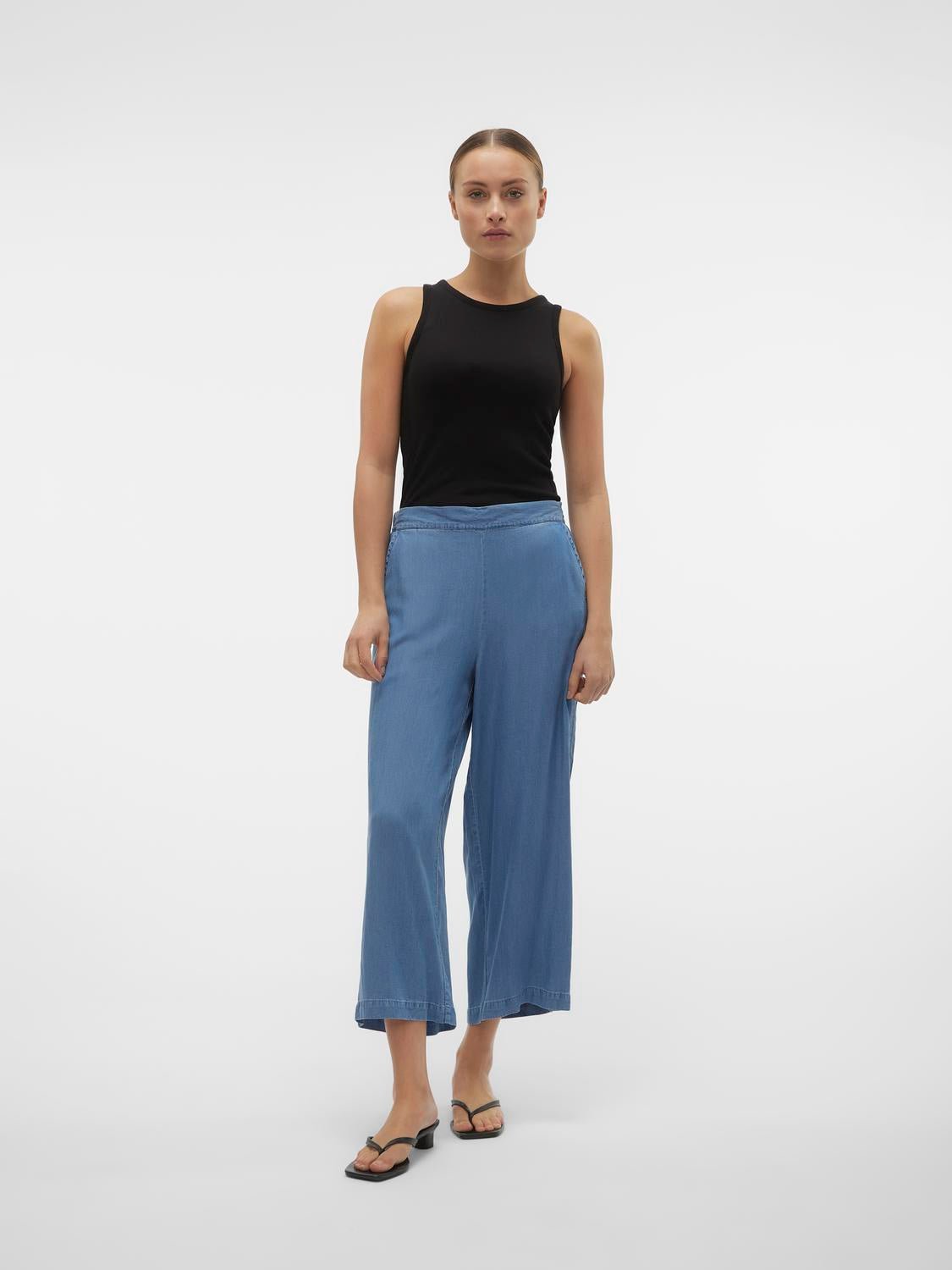 VMBREE Trousers - Medium Blue Denim - VERO MODA & VILA Bergvik