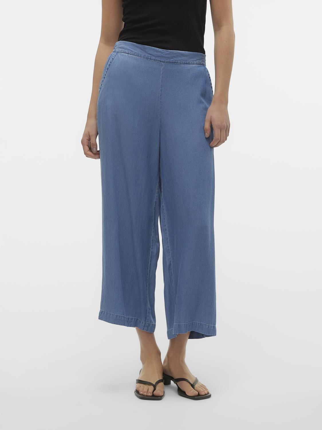 VMBREE Trousers - Medium Blue Denim - VERO MODA & VILA Bergvik