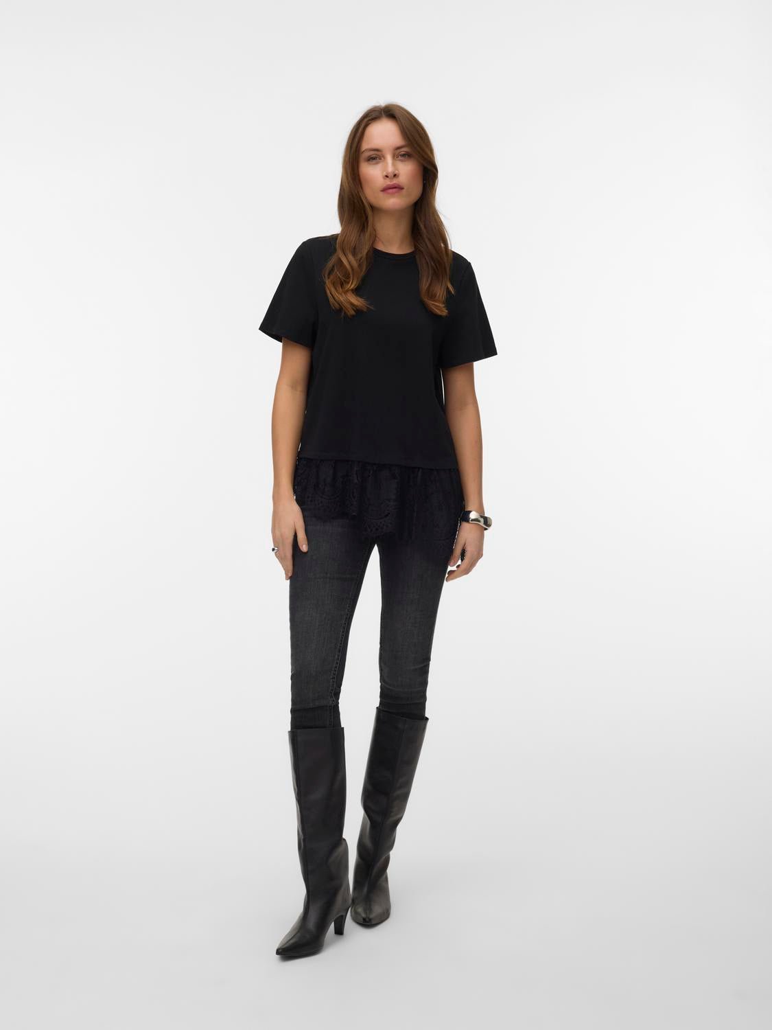 VMBRIT T-shirt - Black - VERO MODA & VILA Bergvik