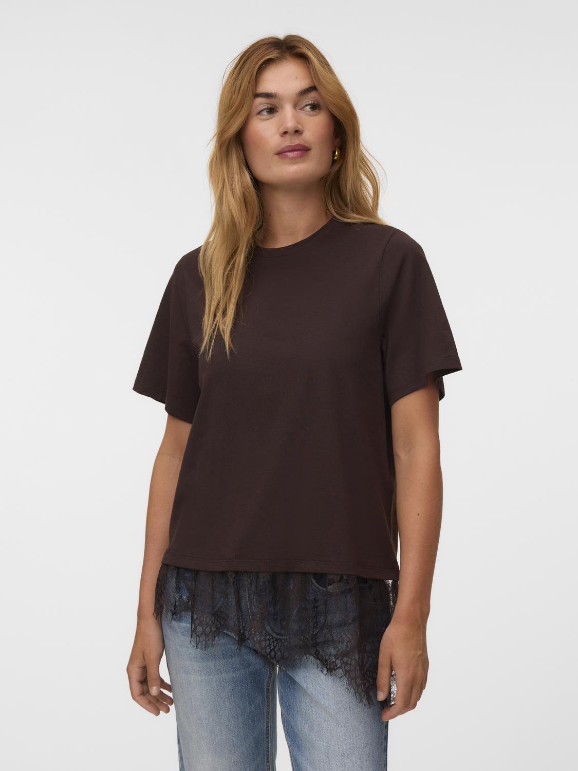 VMBRIT T-shirt - Chocolate Torte - VERO MODA & VILA Bergvik