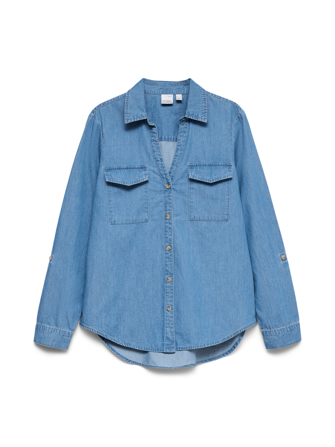 VMBUMPY Denim Shirt - Medium Blue Denim - VERO MODA & VILA Bergvik