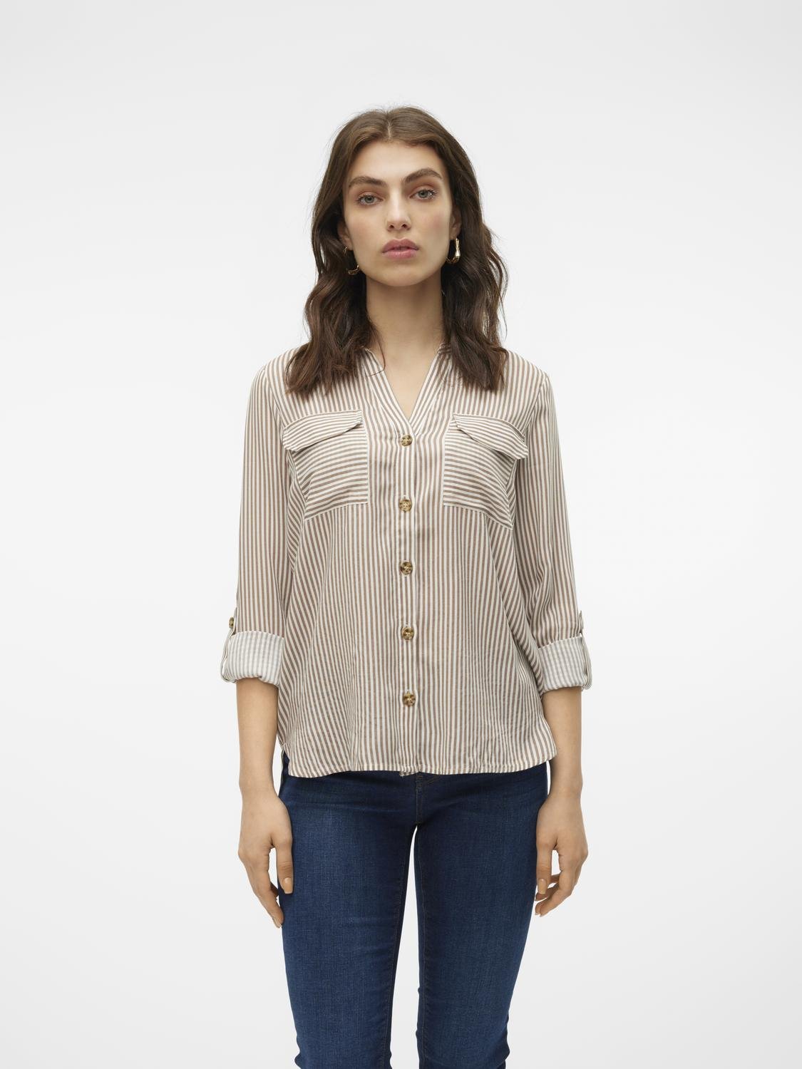 VMBUMPY Shirt - Brown Lentil - VERO MODA & VILA Bergvik