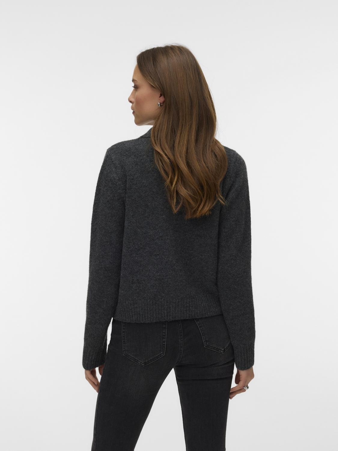 VMCAVALLO Pullover - Dark Grey Melange - VERO MODA & VILA Bergvik