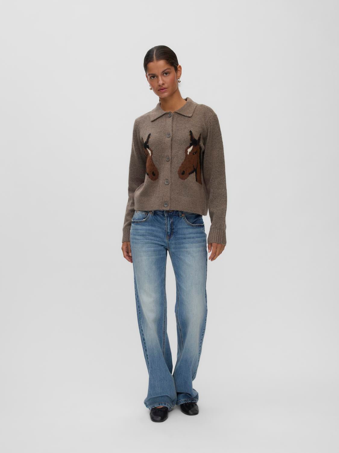 VMCAVALLO Pullover - Fossil - VERO MODA & VILA Bergvik
