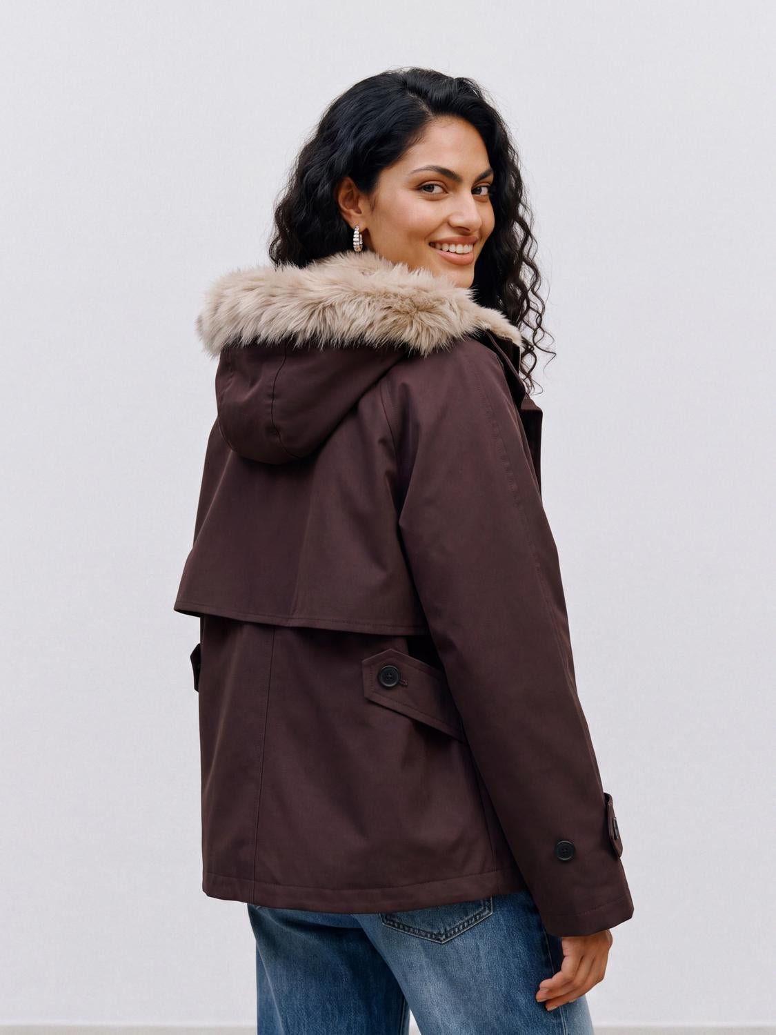 VMCHELSEACELINE Jacket - Chocolate Torte - VERO MODA & VILA Bergvik