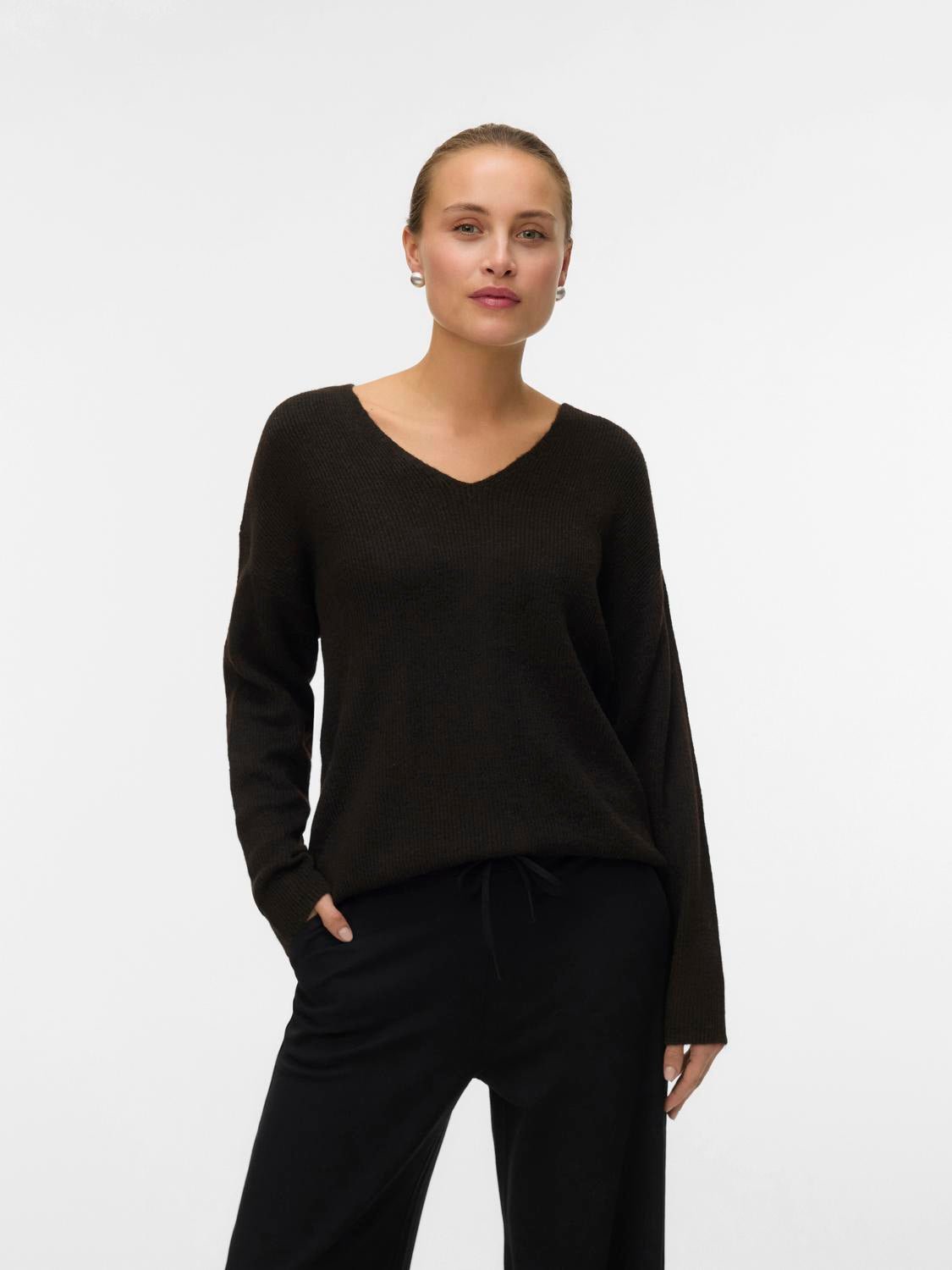 VMCREWLEFILE Pullover - Chocolate Torte - VERO MODA & VILA Bergvik