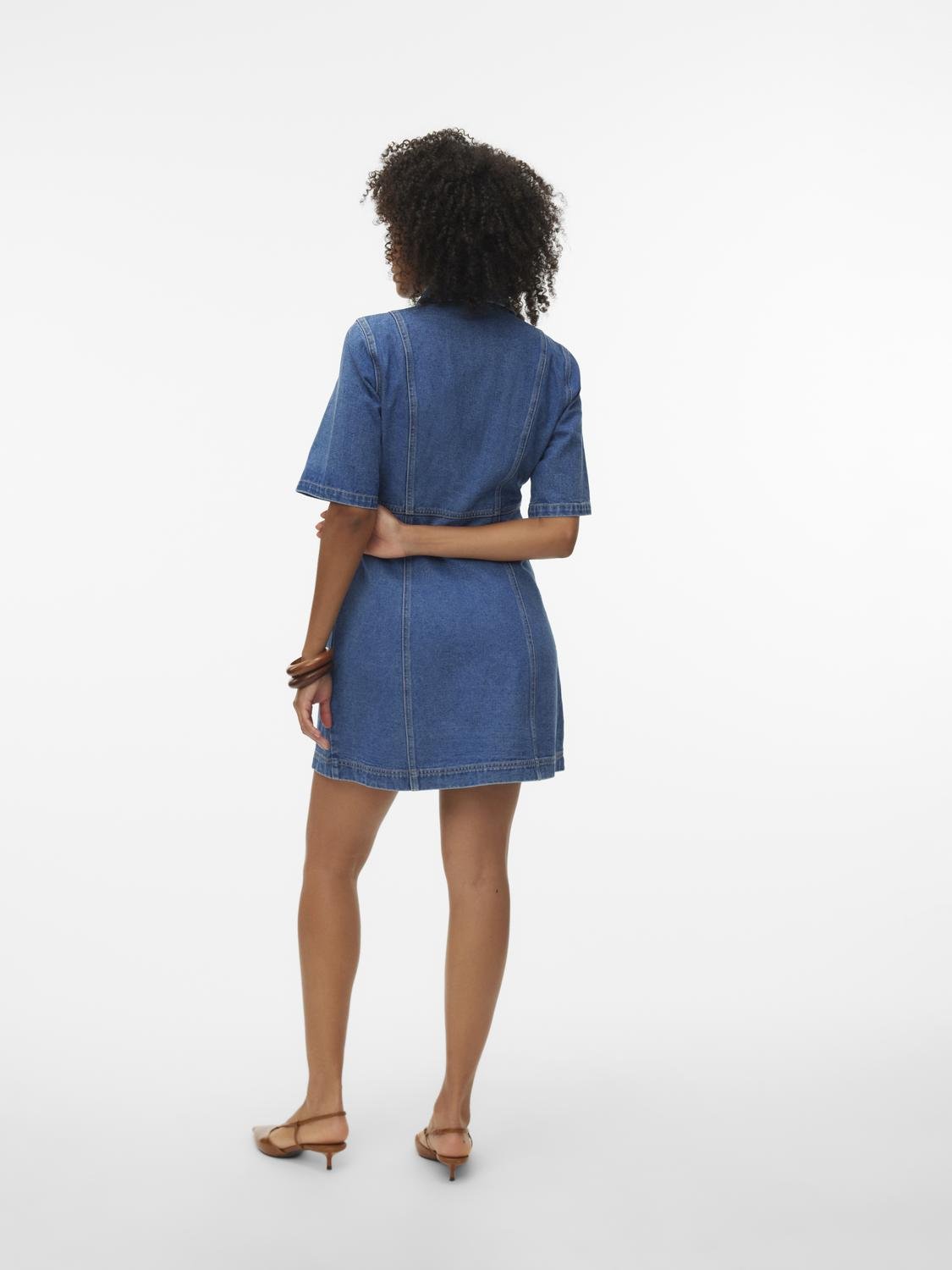 VMDAISY Short Dress - Medium Blue Denim - VERO MODA & VILA Bergvik
