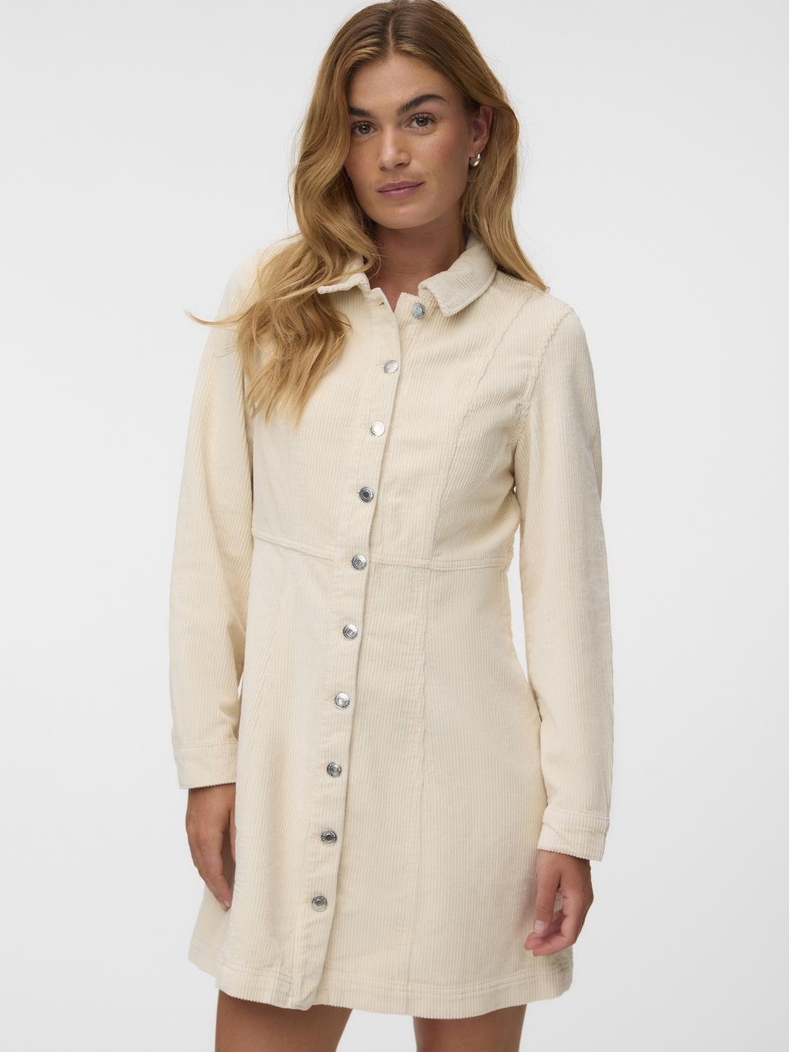 VMDAISY Short Dress - Oatmeal - VERO MODA & VILA Bergvik