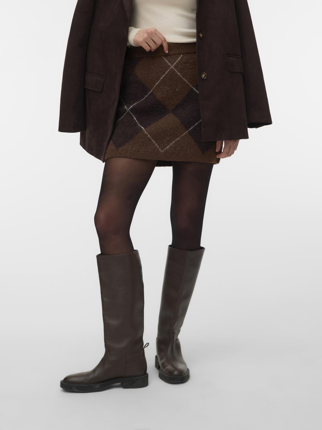 VMDARLA Short Skirt - Cocoa Brown - VERO MODA & VILA Bergvik