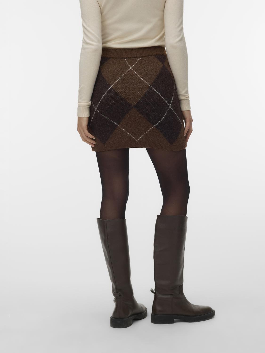 VMDARLA Short Skirt - Cocoa Brown - VERO MODA & VILA Bergvik