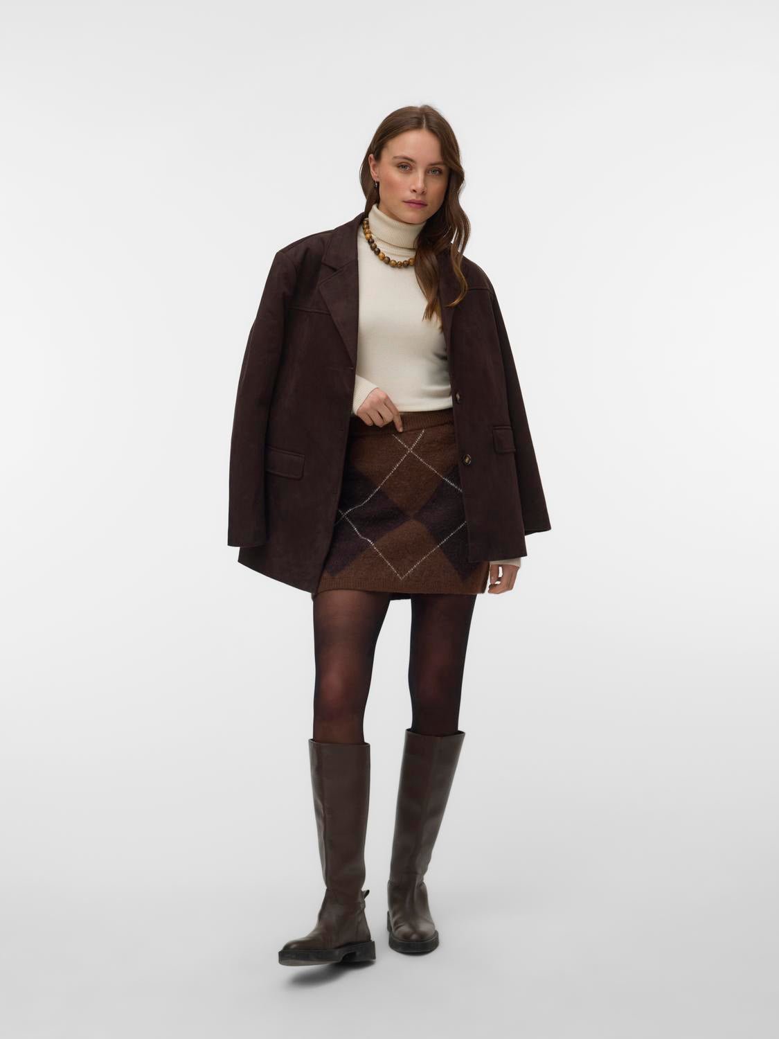 VMDARLA Short Skirt - Cocoa Brown - VERO MODA & VILA Bergvik