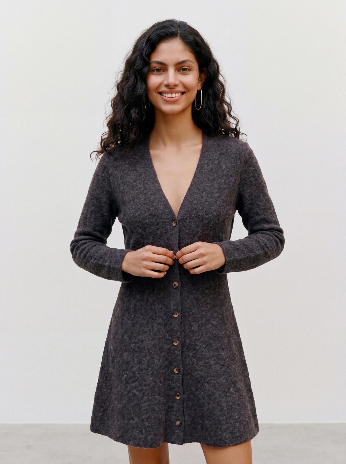 VMDOFFYJAQUARD Midi Dress - Chocolate Torte - VERO MODA & VILA Bergvik