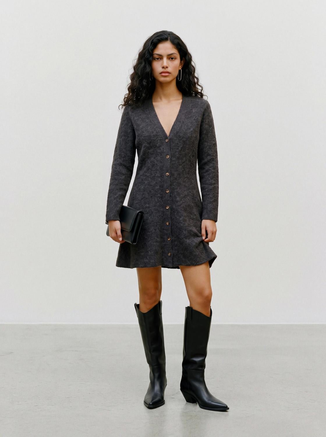 VMDOFFYJAQUARD Midi Dress - Chocolate Torte - VERO MODA & VILA Bergvik
