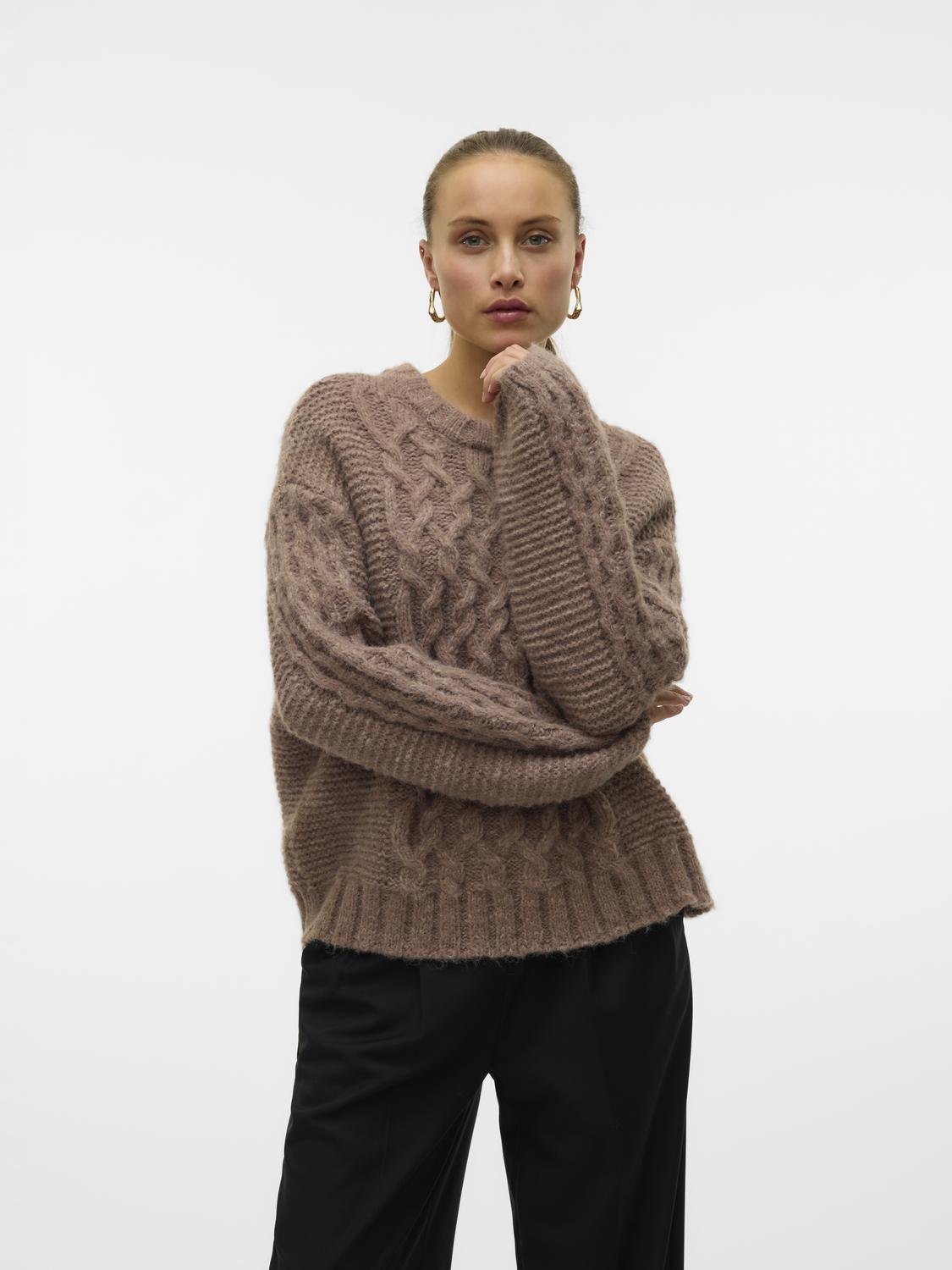 VMDOVE Pullover - Brown Lentil - VERO MODA & VILA Bergvik
