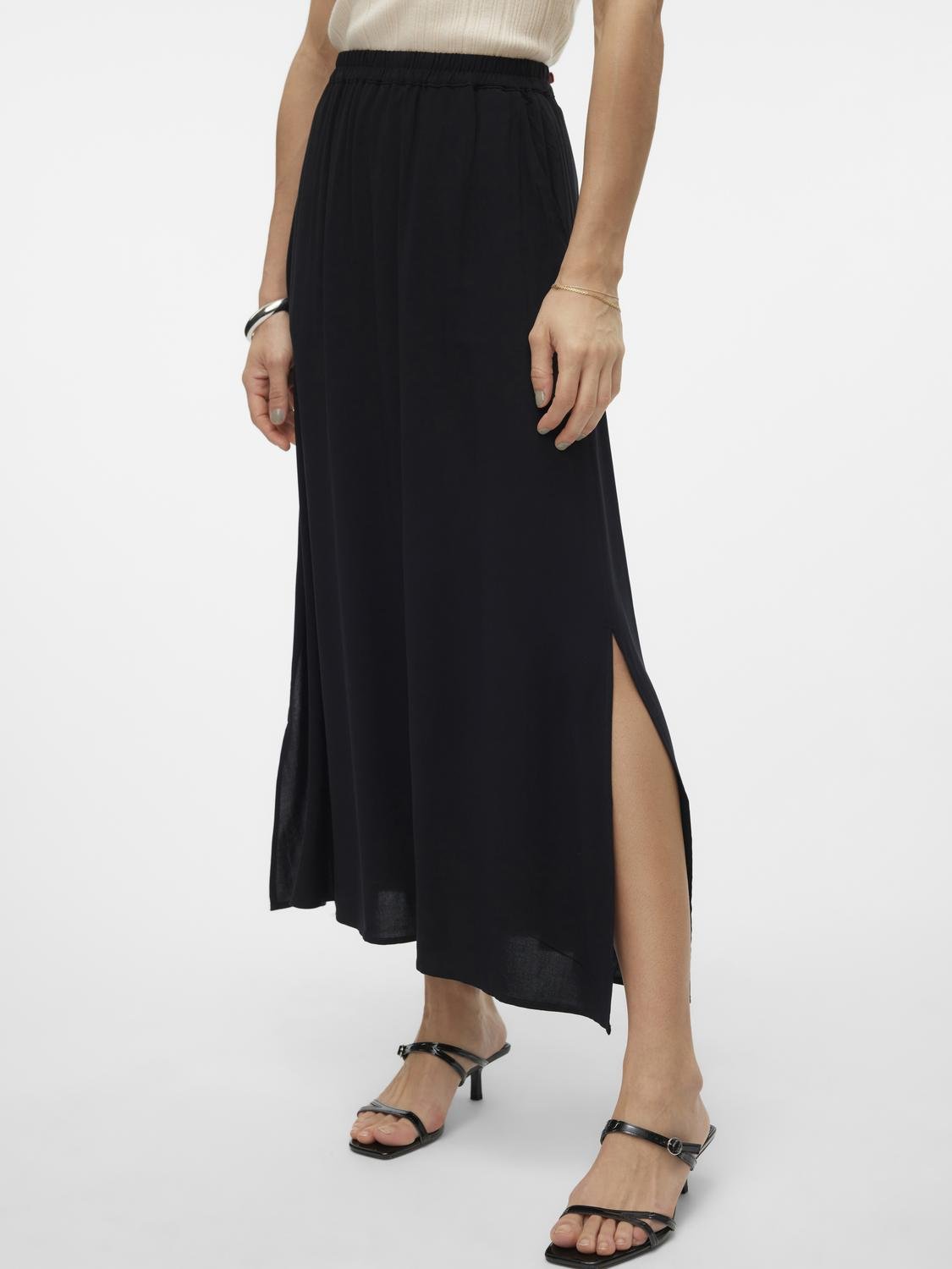 VMEASY Long Skirt - Black - VERO MODA & VILA Bergvik