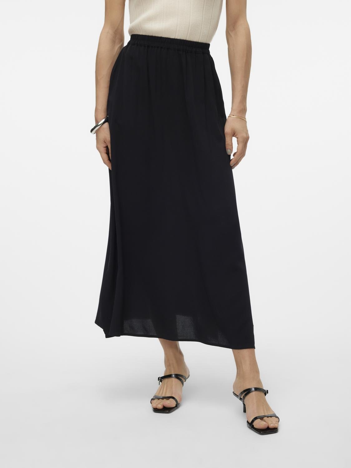 VMEASY Long Skirt - Black - VERO MODA & VILA Bergvik