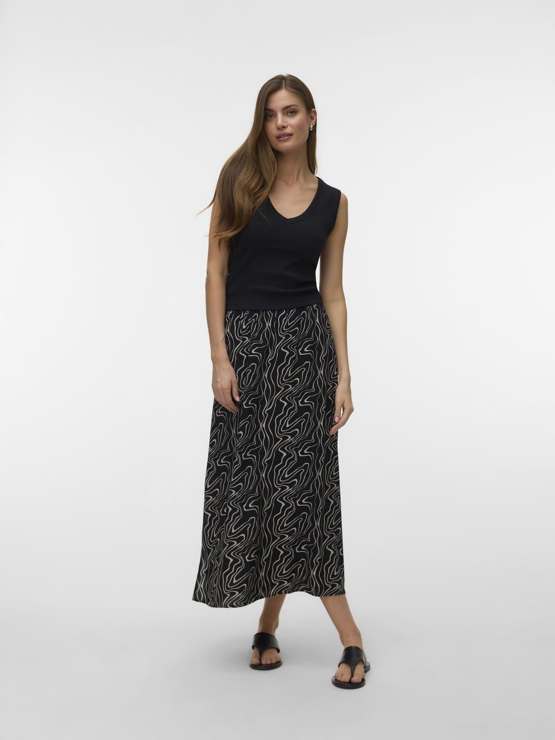 VMEASY Long Skirt - Black - VERO MODA & VILA Bergvik