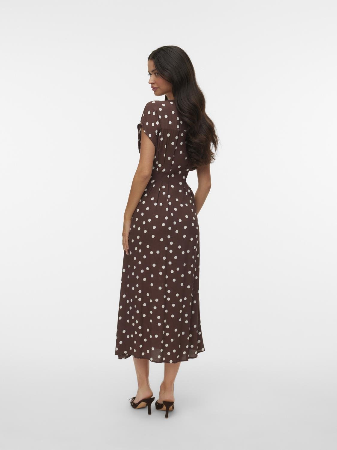 VMELISA Long Dress - Chocolate Martini - VERO MODA & VILA Bergvik