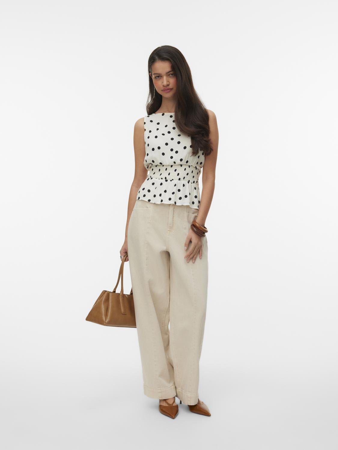 VMELISA Top - Snow White - VERO MODA & VILA Bergvik