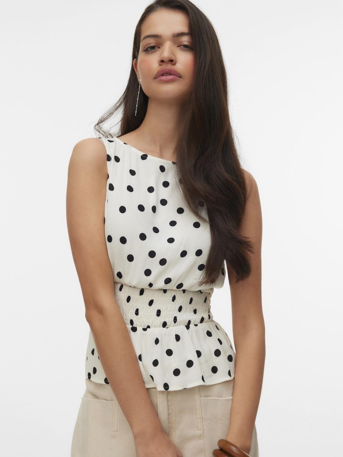 VMELISA Top - Snow White - VERO MODA & VILA Bergvik