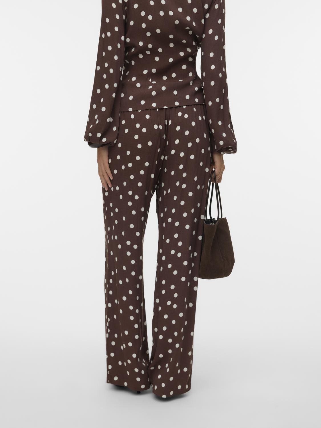 VMELISA Trousers - Chocolate Martini - VERO MODA & VILA Bergvik