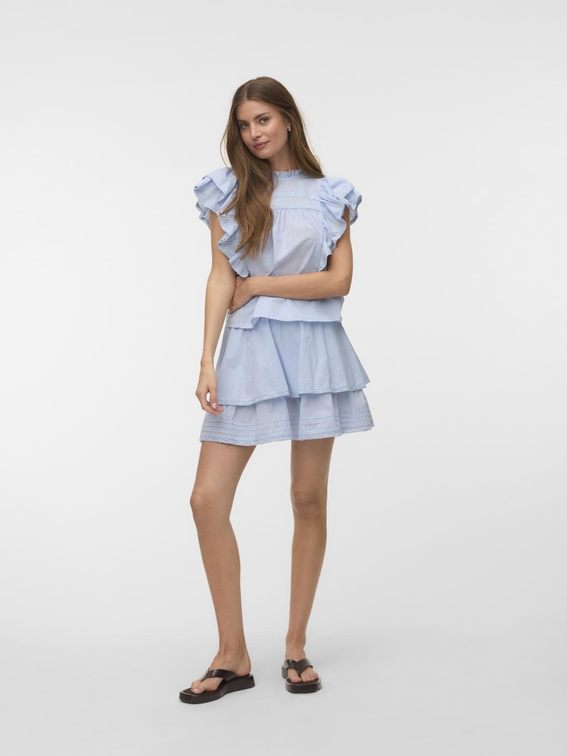 VMELIX Short Skirt - Kentucky Blue - VERO MODA & VILA Bergvik