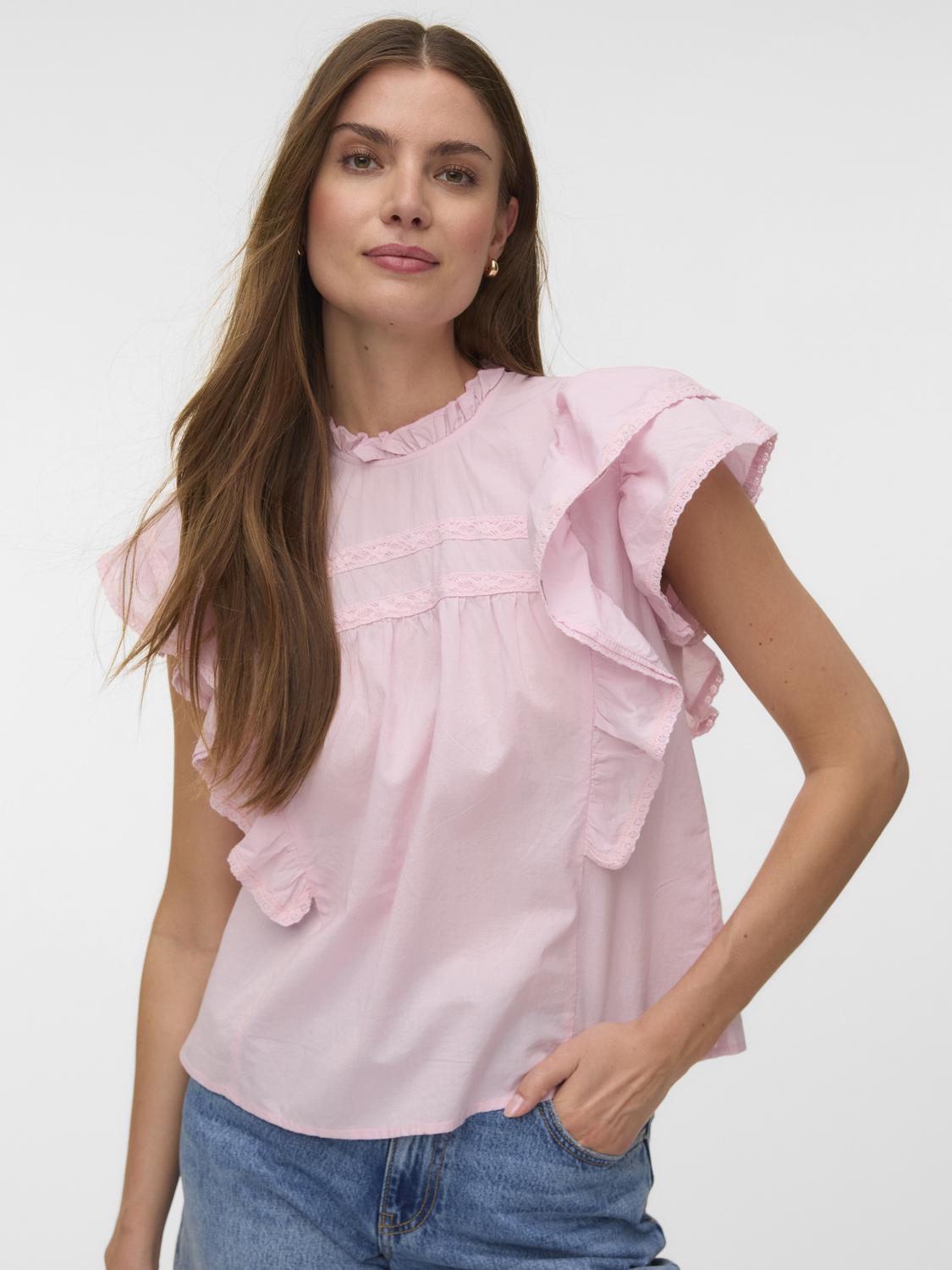 VMELIX Top - Bleached Mauve - VERO MODA & VILA Bergvik