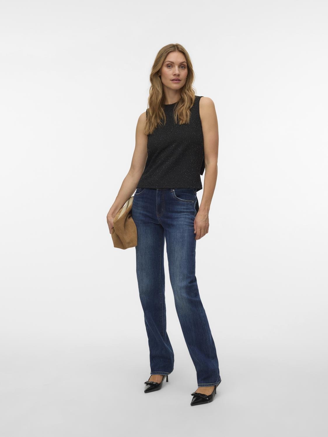 VMELLA Jeans - Dark Blue Denim - VERO MODA & VILA Bergvik