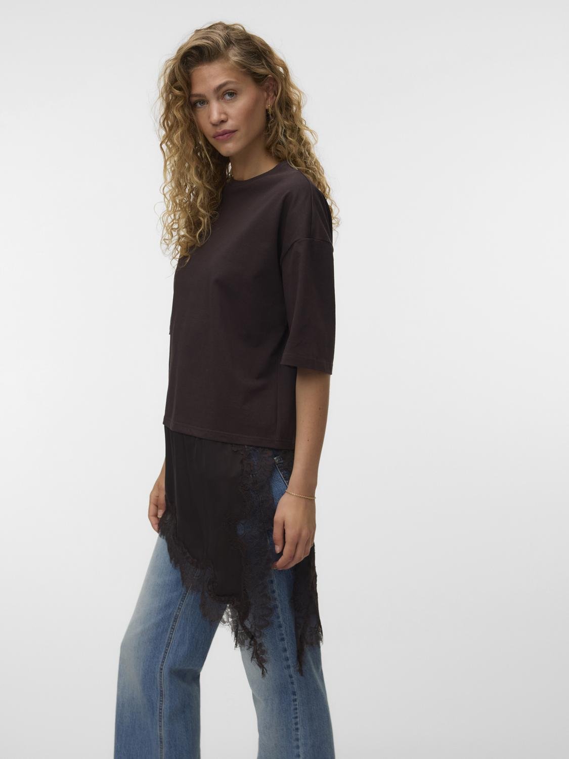 VMELLY Top - Chocolate Torte - VERO MODA & VILA Bergvik
