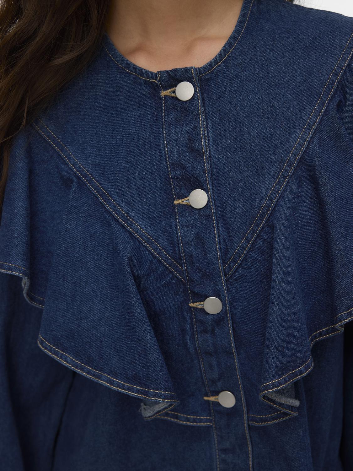 VMFIA Denim Shirt - Medium Blue Denim - VERO MODA & VILA Bergvik