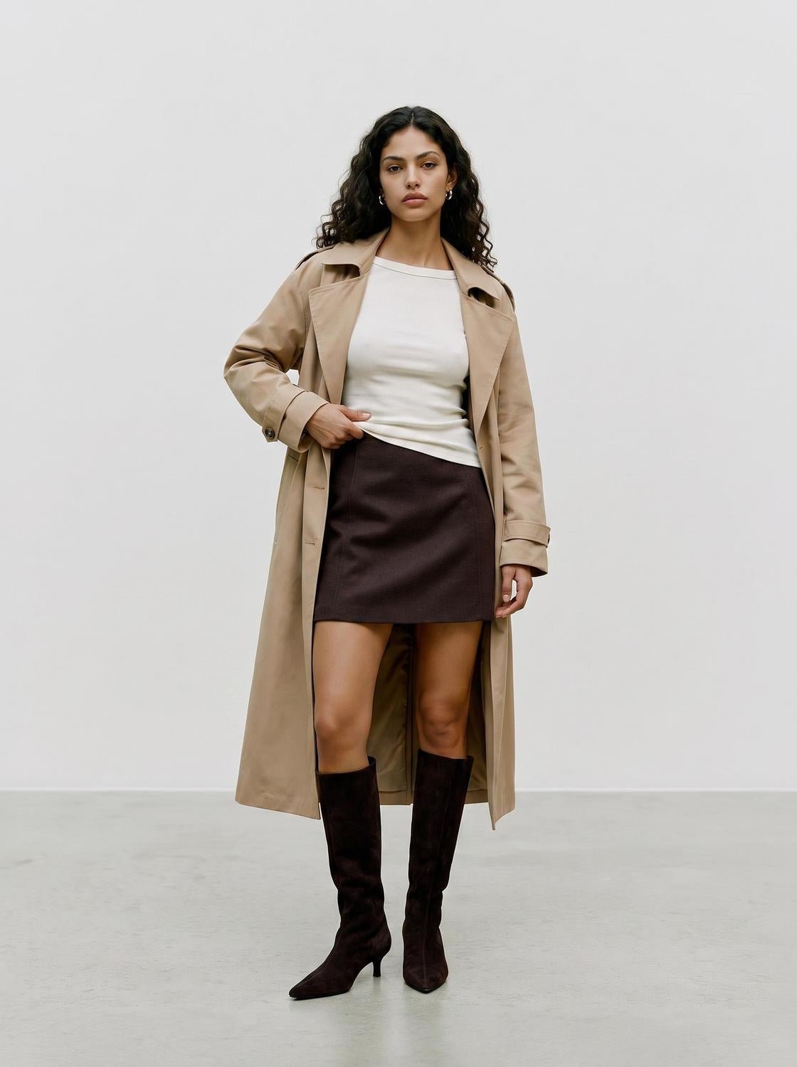 VMFORTUNEALLISON Short Skirt - Chocolate Torte - VERO MODA & VILA Bergvik
