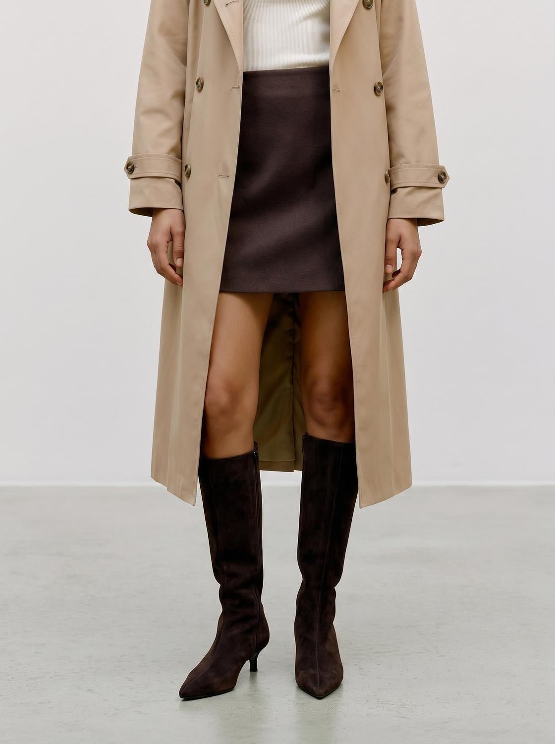 VMFORTUNEALLISON Short Skirt - Chocolate Torte - VERO MODA & VILA Bergvik