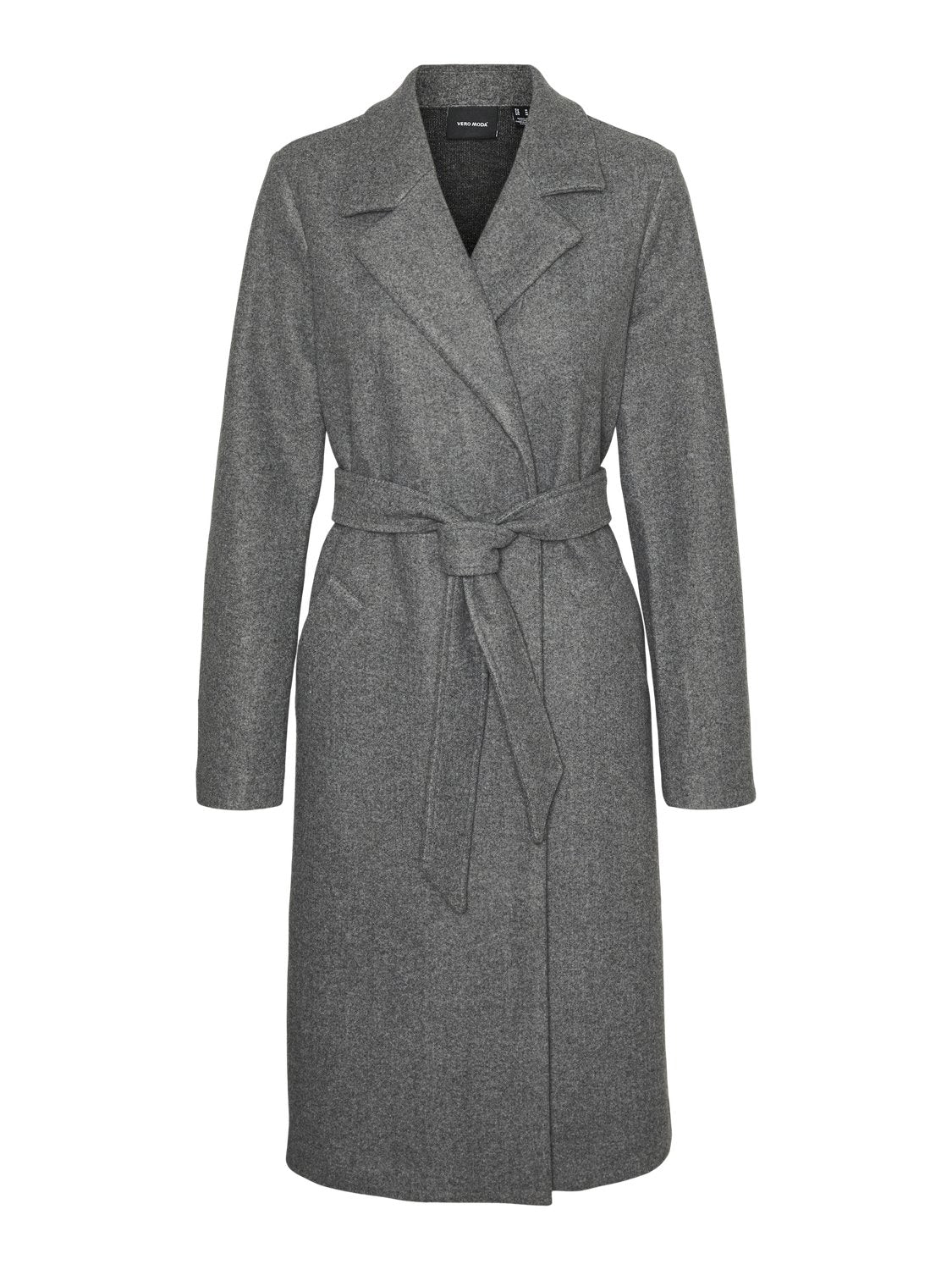 VMFORTUNEAYA Coat - Medium Grey Melange - VERO MODA & VILA Bergvik