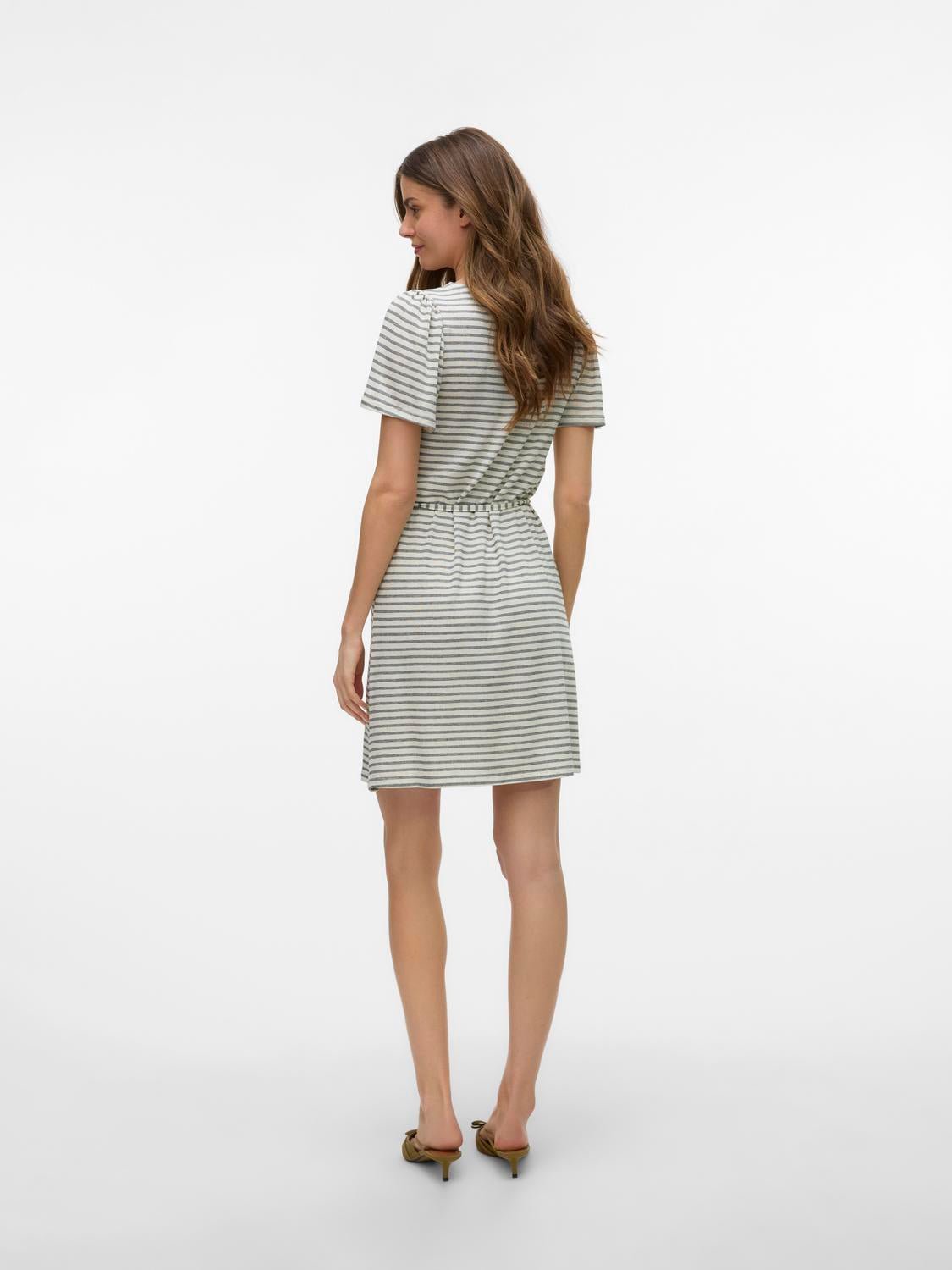 VMGINA Short Dress - Oatmeal - VERO MODA & VILA Bergvik