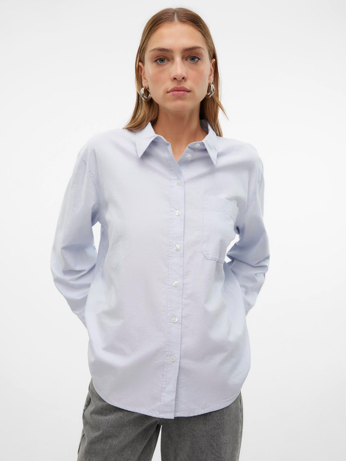 VMIDA Shirt - Light Blue - VERO MODA & VILA Bergvik