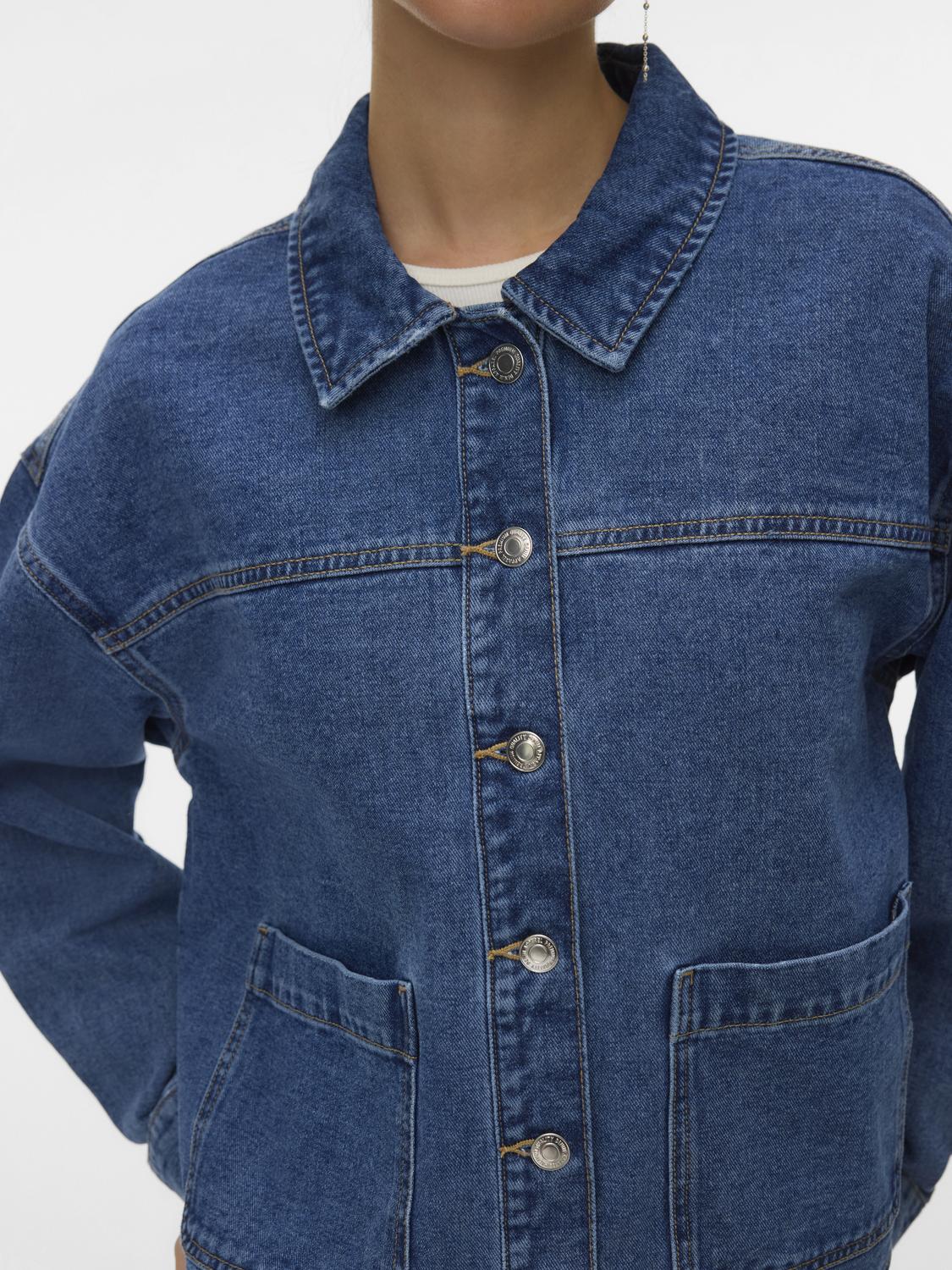 VMJAMIE Denim Jacket - Medium Blue Denim - VERO MODA & VILA Bergvik