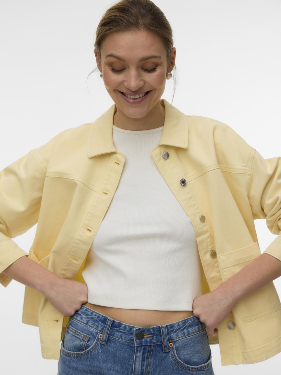 VMJAMIE Denim Jacket - Mellow Yellow - VERO MODA & VILA Bergvik