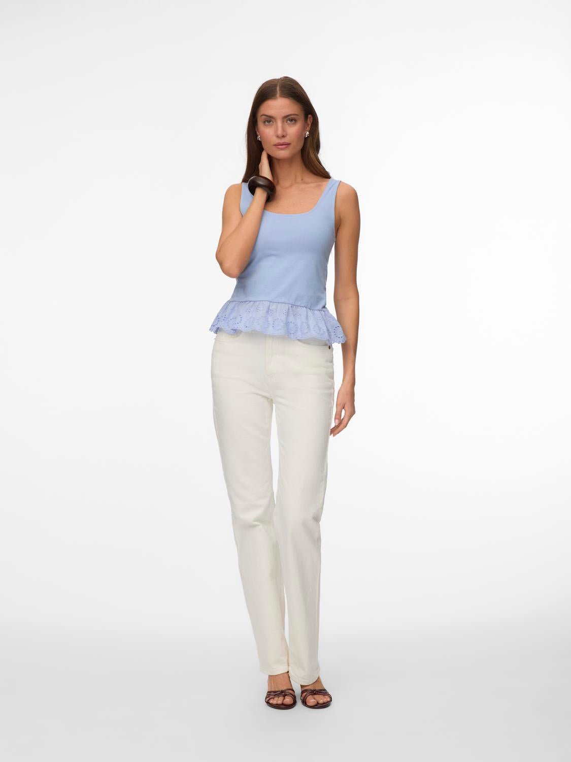 VMJANNI Top - Brunnera Blue - VERO MODA & VILA Bergvik