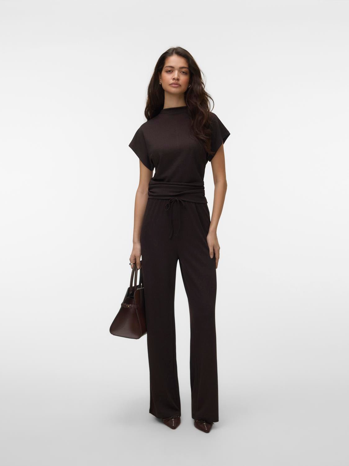 VMKANVA Trousers - Chocolate Torte - VERO MODA & VILA Bergvik