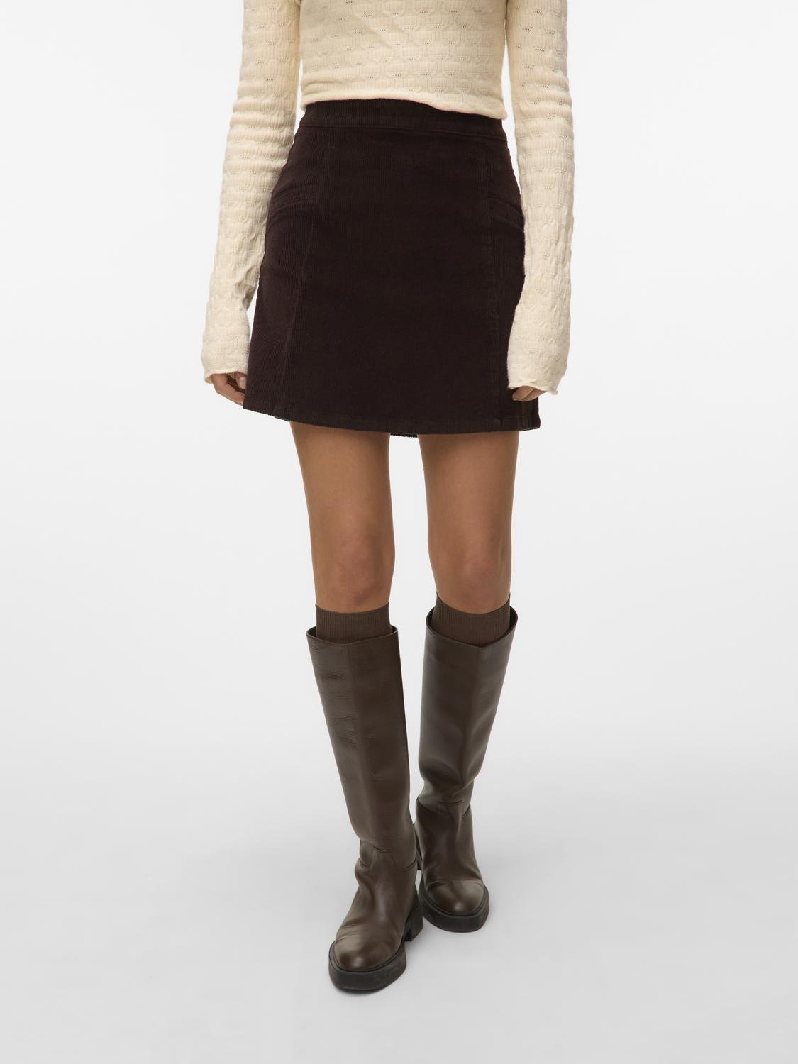 VMKATA Short Skirt - Chocolate Torte - VERO MODA & VILA Bergvik