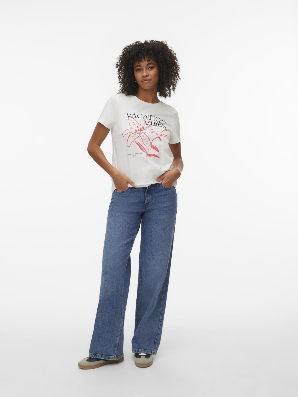 VMKYANNA T-Shirt - Snow White - VERO MODA & VILA Bergvik
