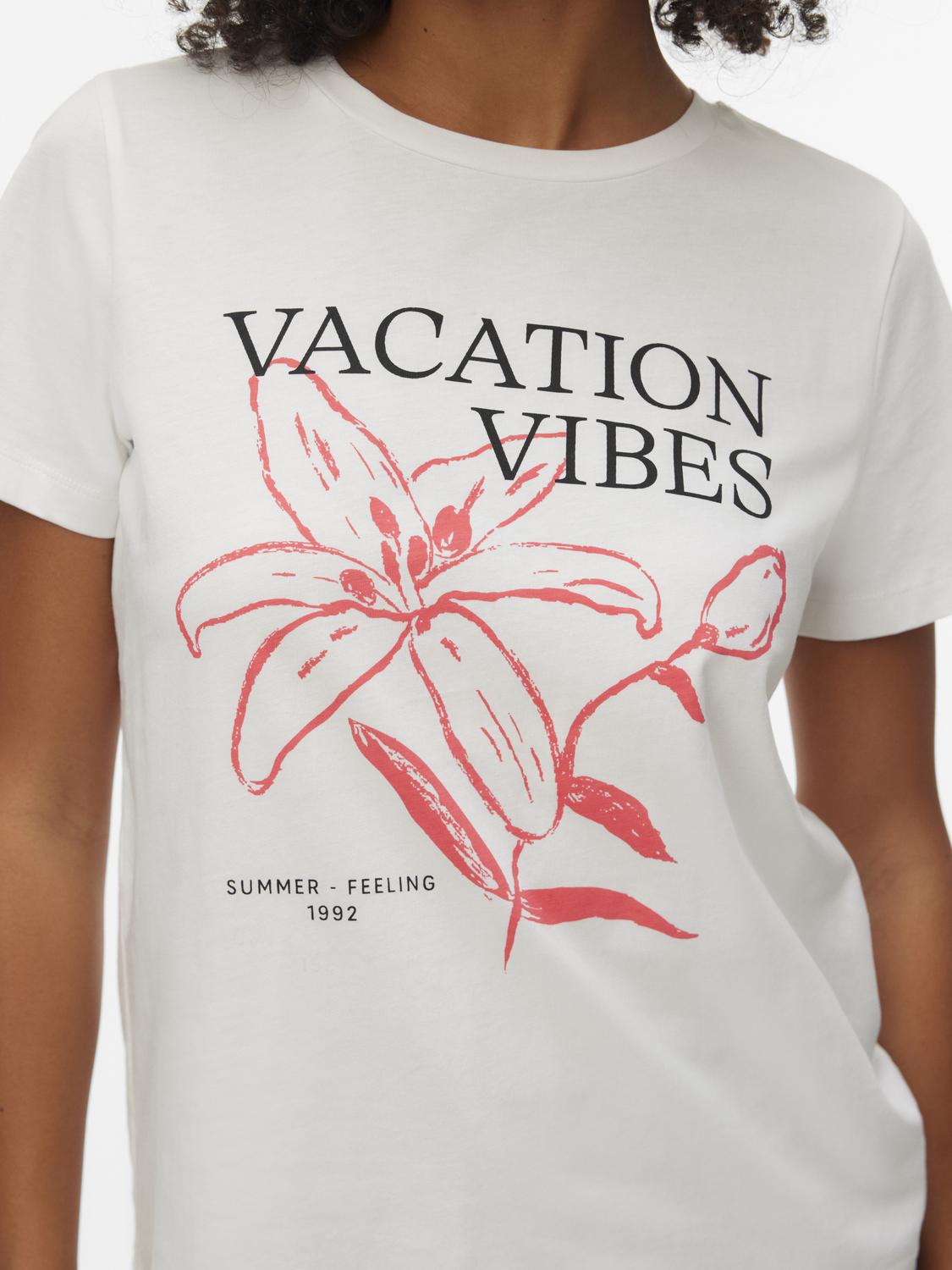VMKYANNA T-Shirt - Snow White - VERO MODA & VILA Bergvik