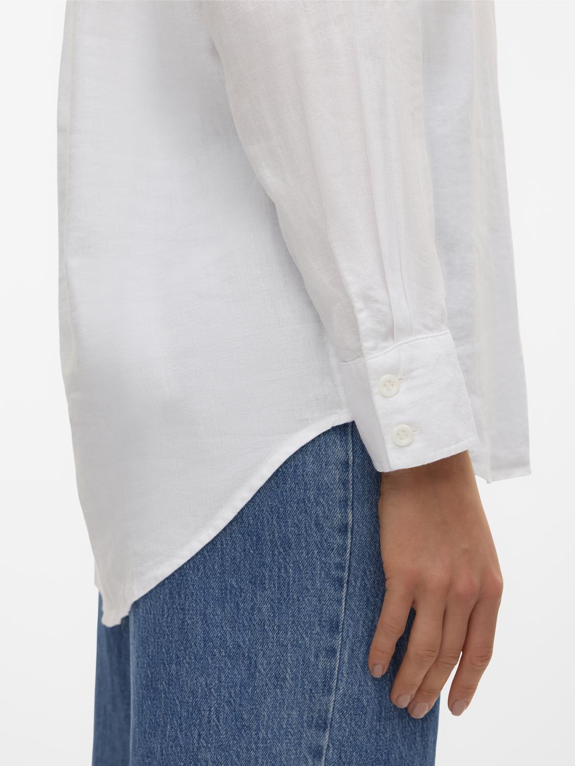 VMLINN Shirt - Snow White - VERO MODA & VILA Bergvik