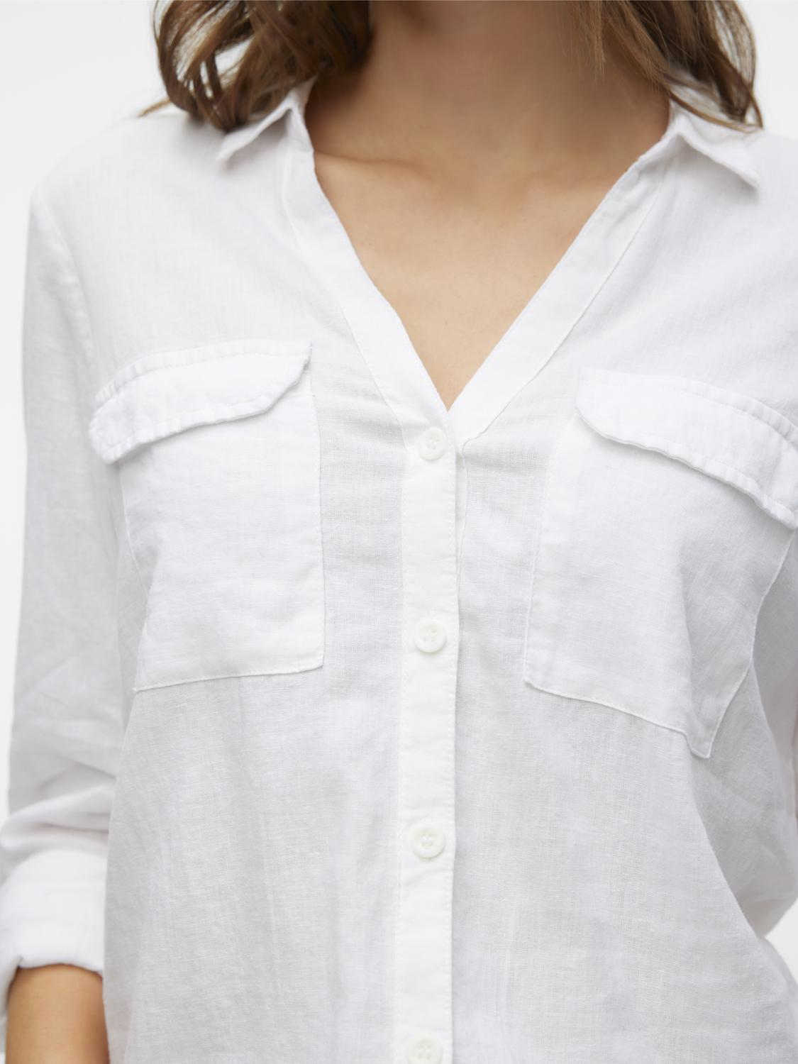 VMLINN Shirt - Snow White - VERO MODA & VILA Bergvik
