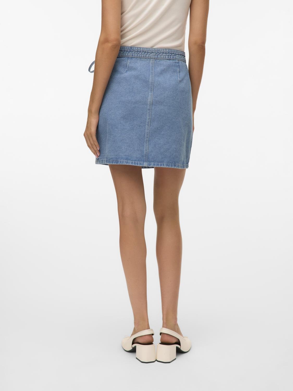VMLIZA Short Skirt - Medium Blue Denim - VERO MODA & VILA Bergvik
